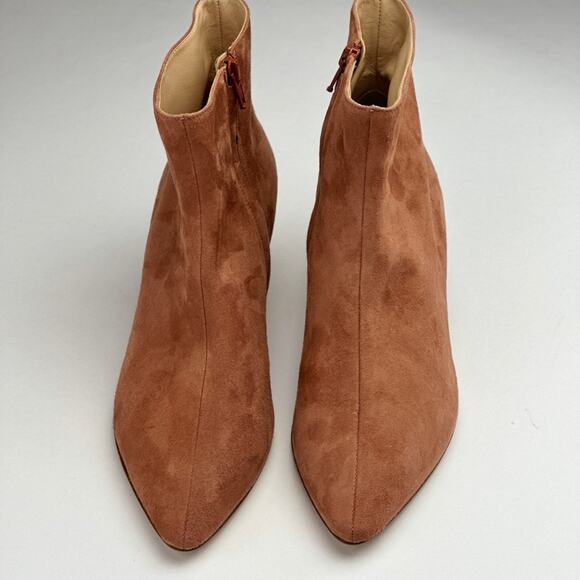 Club Monaco Tan Suede Ankle Boots - Picture 3 of 6